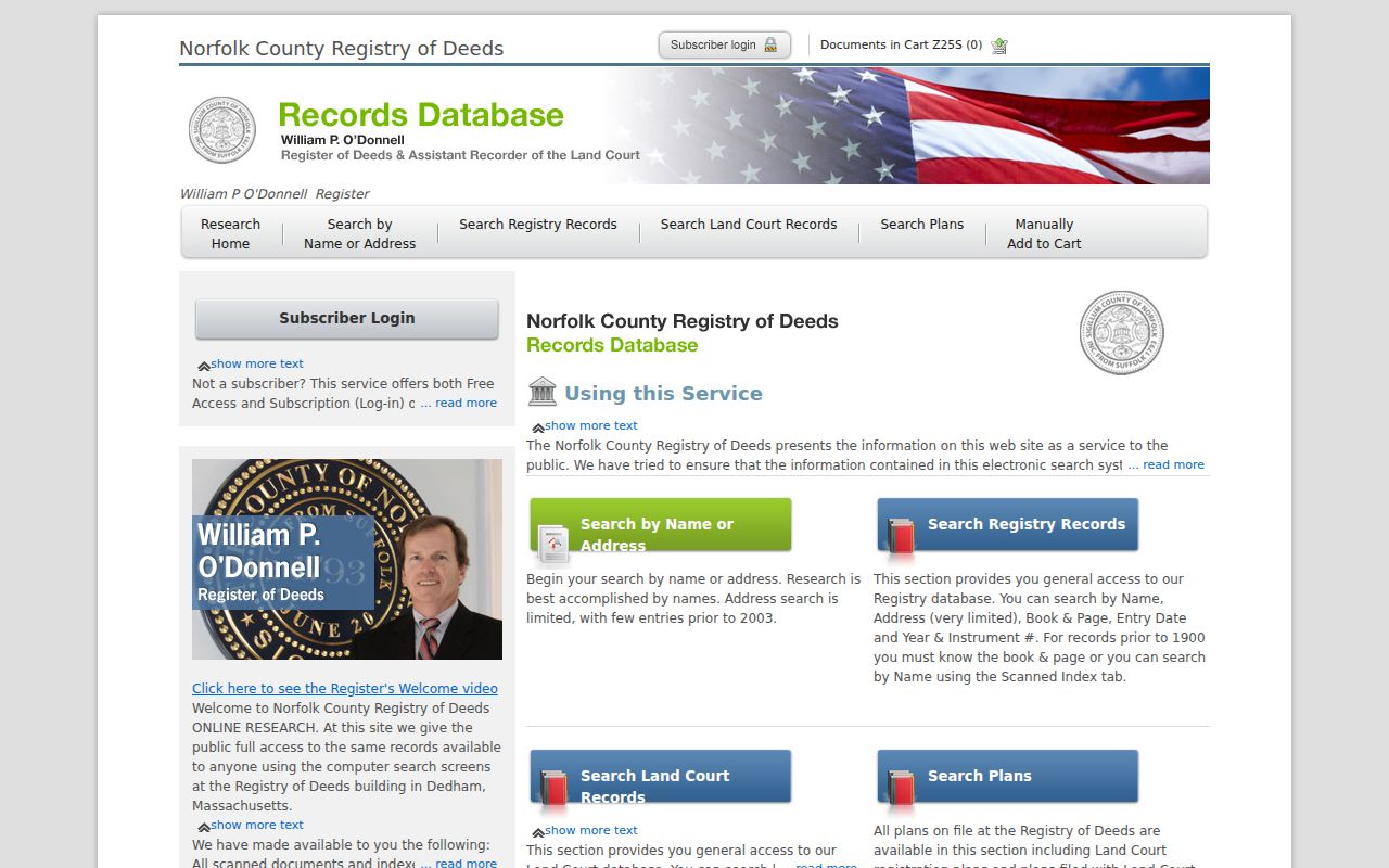 Norwood street directory Norfolk grantor grantee deed search